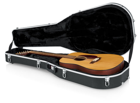 Gator Deluxe Molded Case for 12-String Dreadnought Guitars - Rugged Hard Cases