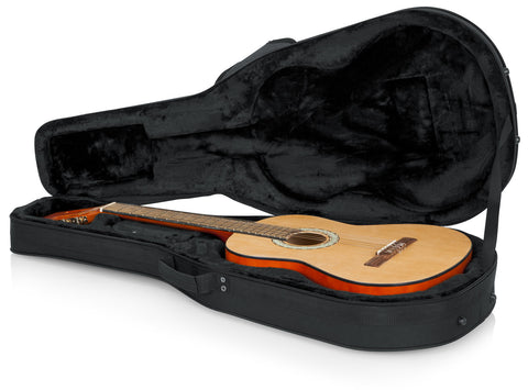 Gator Rigid EPS Polyfoam Lightweight Case for Classical Guitars - Rugged Hard Cases