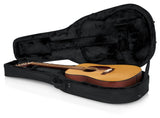 Gator Rigid EPS Polyfoam Lightweight Case for 12-String Dreadnought Guitars - Rugged Hard Cases