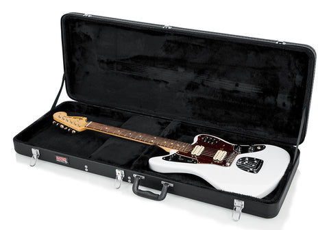 Gator Hard-Shell Wood Case for Jaguar, Jagmaster, & Jazzmaster Style Guitars - Rugged Hard Cases