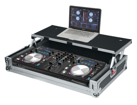 Universal Road Case for Large DJ Controllers with Sliding Laptop Platform