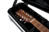 Gator Deluxe Molded Case for 12-String Dreadnought Guitars - Rugged Hard Cases