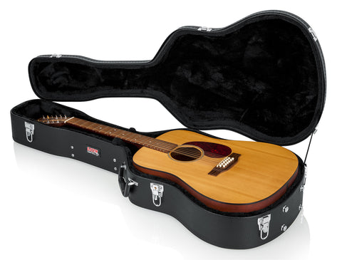 Gator Hard-Shell Wood Case for Dread/12-String Guitars - Rugged Hard Cases