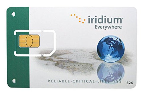 Iridium Satellite Phone Prepaid SIM Card - 5000 Minutes / 24 Month Validity